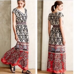 Anthropologie Vanessa Virginia Silk Maxi Dress